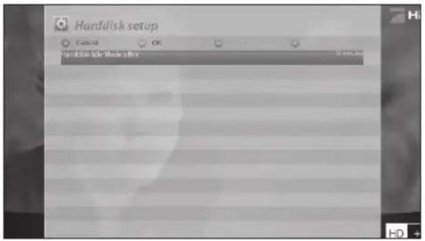 Harddisk setup Cancel OK Cancel Randomly Use Monday