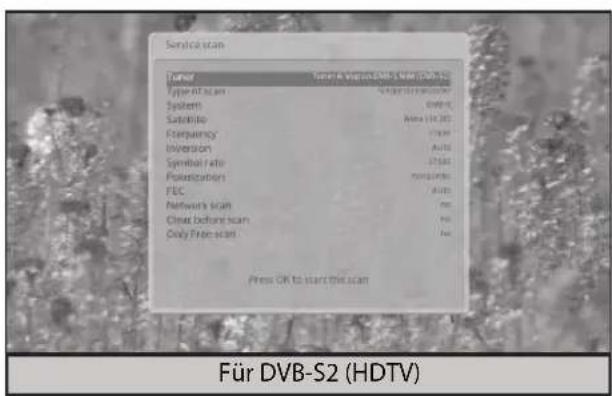 Vu+ SOLO SE V2 - • Vor der Suche löschen - 2