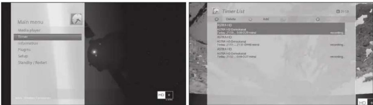 Vu+ SOLO SE V2 - ② Aufnahme mit Timer - 1