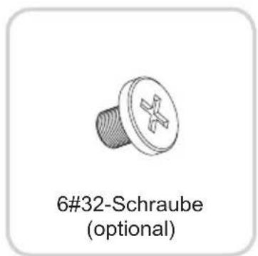 6#32-Schraube (optional)