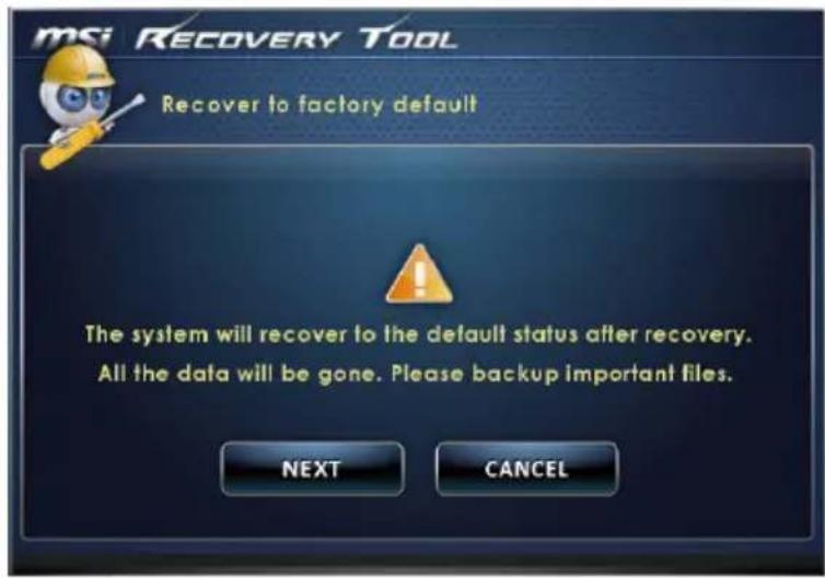 MSI Nightblade MI2C037 - System Recovery (Werkseinstellungen zurücksetzen) - 2