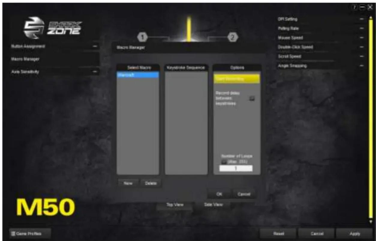 Sharkoon Shark Zone M50 - Macro Manager - 1