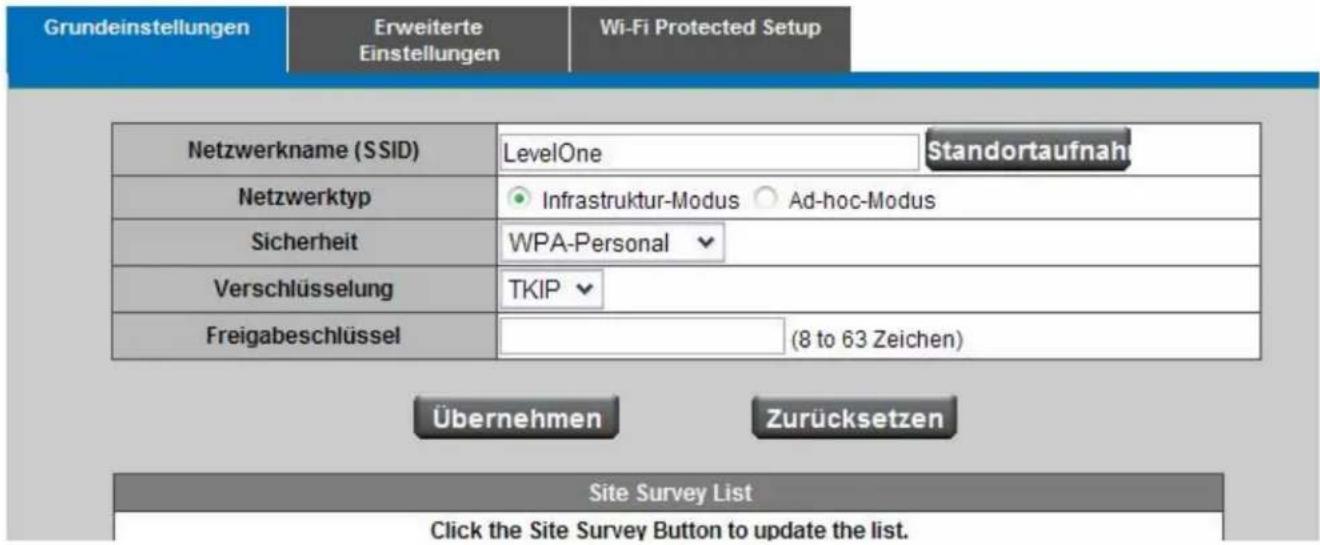 LEVELONE WCS-0030 - Übersichtliste - 1