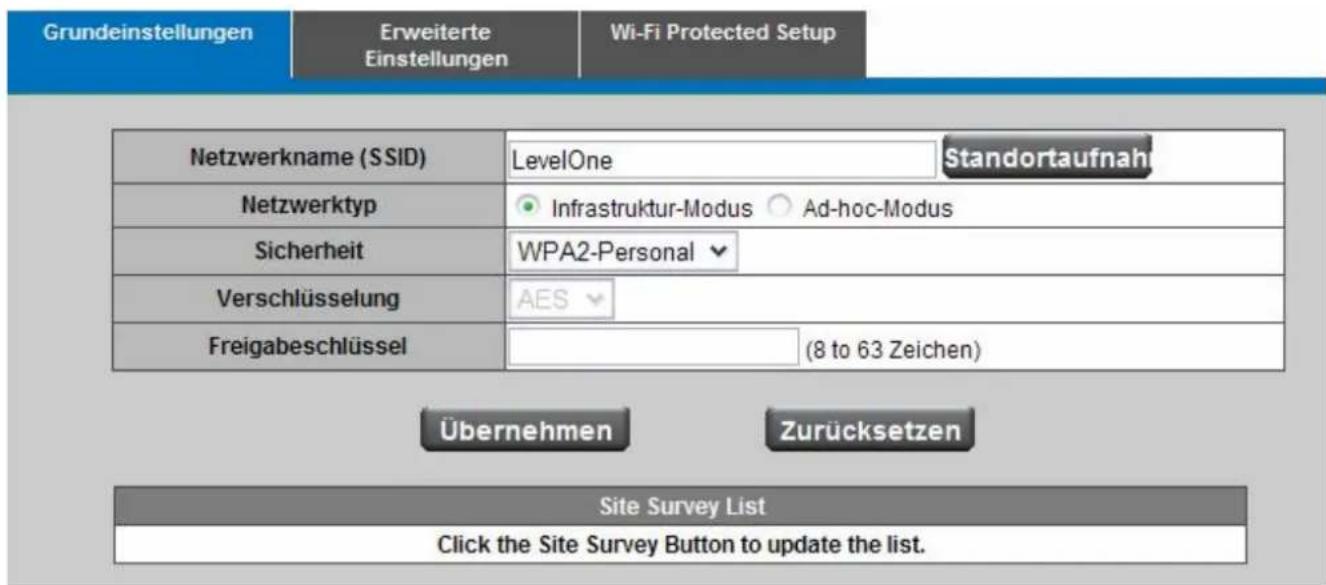 LEVELONE WCS-0030 - WPA2-Personal (Wi-Fi Protected Access 2-Personal, Wi-Fi-geschützter Zugang 2-Persönlich) - 1