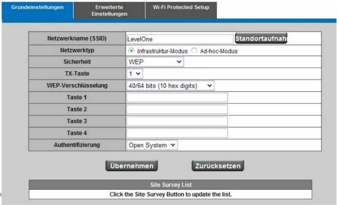 LEVELONE WCS-0030 - WEP (Wired Equivalent Privacy, Datenschutz ähnlich einer Drahtverbindung) - 1