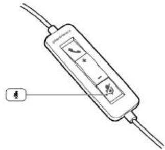 PLANTRONICS Audio 310 - Anruf stummschalten - 1