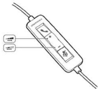 PLANTRONICS Audio 310 - Headset-Lautstärke anpassen - 1