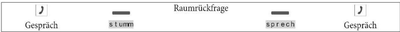 Gespräch s t umm Raumrückfrage sprech Gespräch