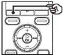 OLYMPUS WS-831 - Drücken Sie an der gewünschten Endposition für die ABC-Wiederholwiedergabe auf die F1-Taste (EINST. C). - 1