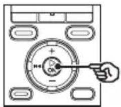 OLYMPUS WS-831 - Drücken Sie auf die ▶ OK-Taste, um das Aufladen zu starten. - 1