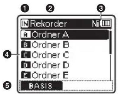 OLYMPUS WS-831 - Ekörder]-Modus - 1