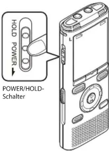 OLYMPUS WS-831 - Einschalten des Geräts - 1