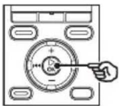 OLYMPUS WS-831 - Drücken Sie auf die ▶ OK-Taste. - 1