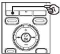 OLYMPUS WS-831 - Drücken Sie erneut auf die F1-Taste(EINST. B), wenn die Wiedergabe die gewünschte Endposition für die ABC-Wiederholwiedergabe erreicht. - 1