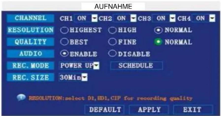 ELRO DVR74S - AUFNAHMEMODUS - 1