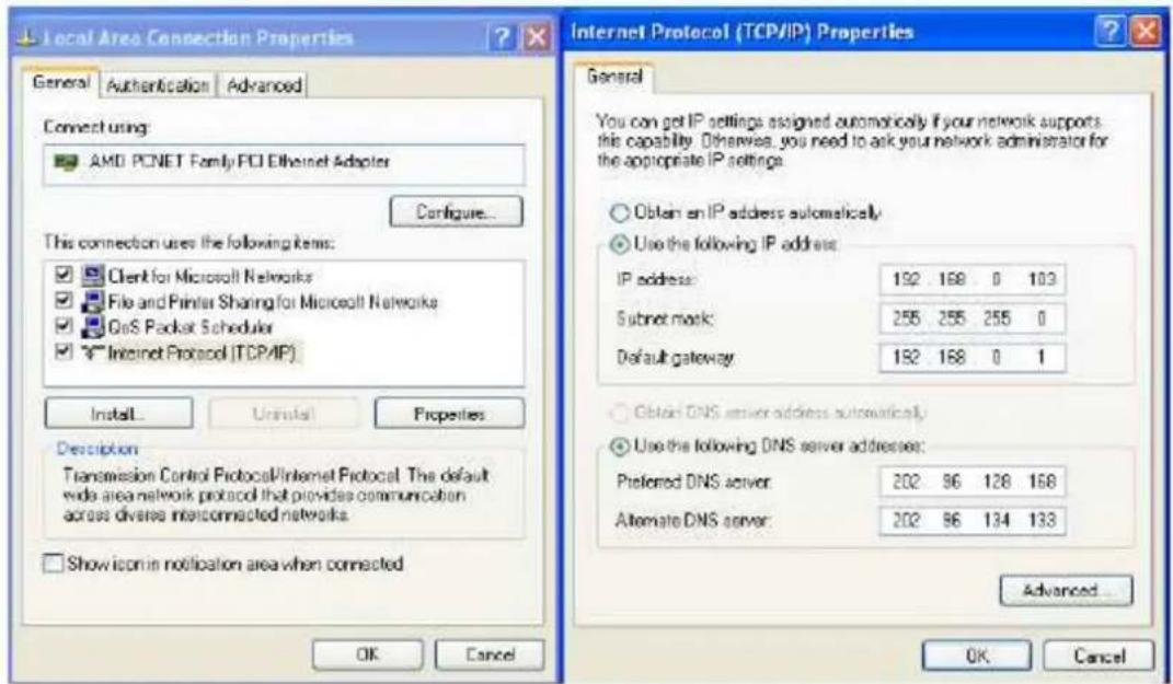 ELRO DVR74S - Internet-Einstellungen des Computers: - 1