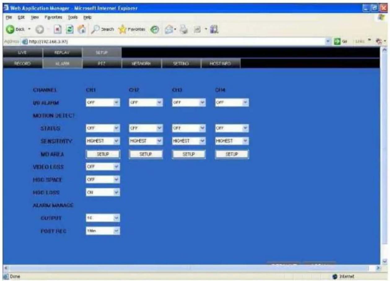 ELRO DVR74S - ALARMEINSTELLUNG - 1