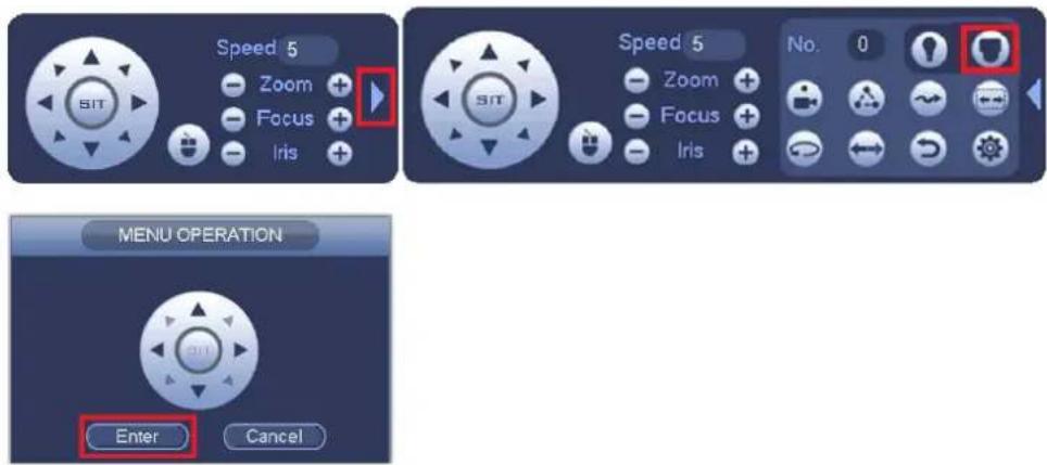 Speed 5 Zoom + Focus + Iris + Speed 5 Zoom + Focus + Iris + No. 0 MENU OPERATION Enter Cancel