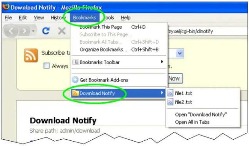 ZYXEL NAS520-8T - Firefox Example - 4