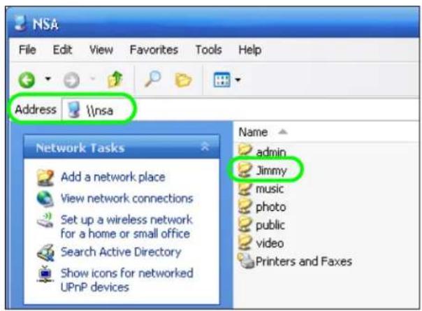 ZYXEL NAS520-8T - Session Example (Windows) - 1