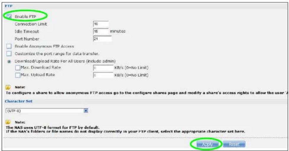 ZYXEL NAS520-8T - FTP Uploadr Tutorial - 2