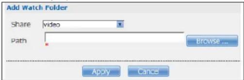 ZYXEL NAS520-8T - FTP Uploadr Preferences Screen - 2