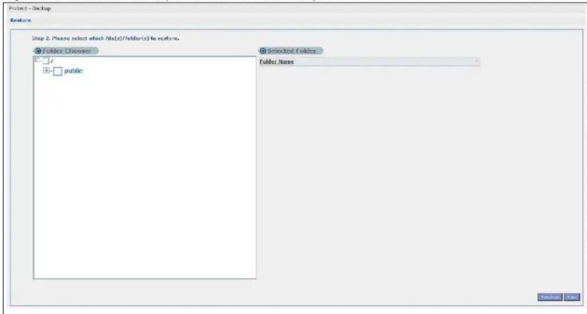 ZYXEL NAS520-8T - Restore Archive: Step 2 - 1
