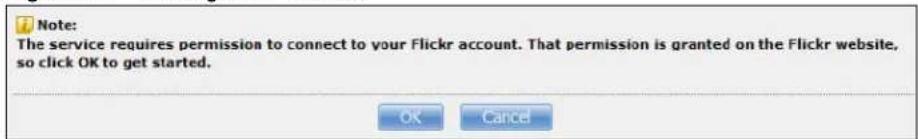 ZYXEL NAS520-8T - Configuring the Flickr Settings - 1