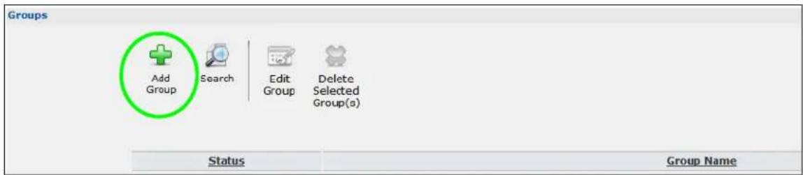 ZYXEL NAS520-8T - Creating a Group - 1