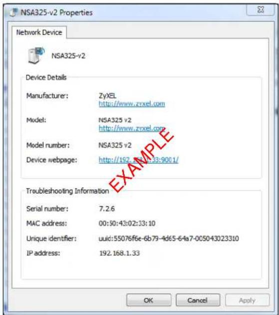 ZYXEL NAS520-8T - NAS Icon Right-click Options - 2