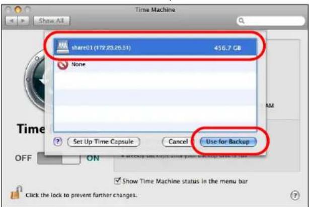 ZYXEL NAS520-8T - Using Time Machine - 3