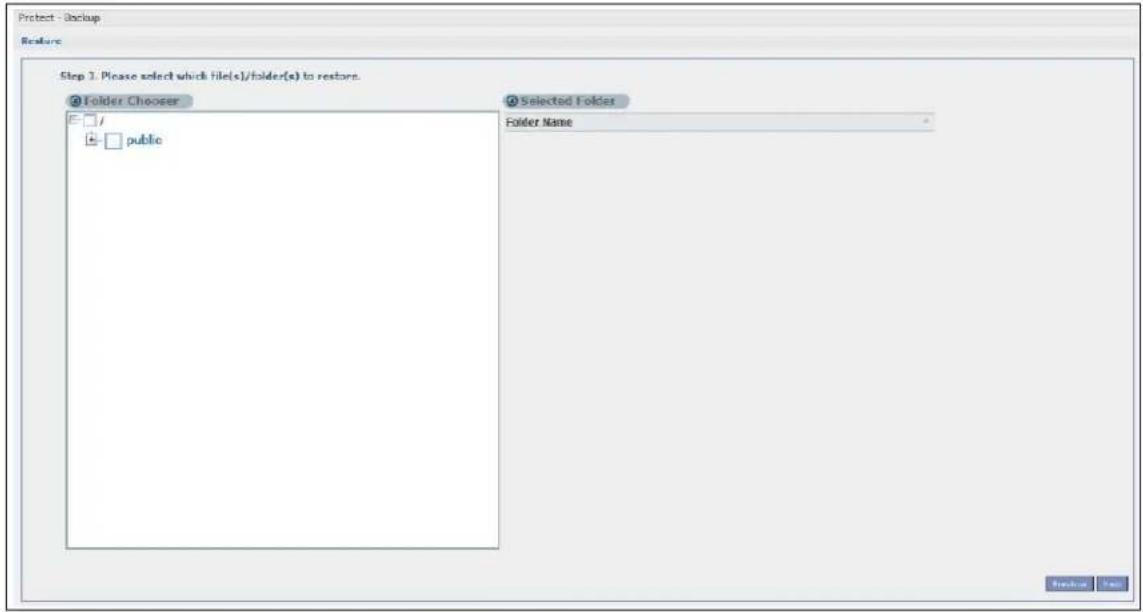 ZYXEL NAS520-8T - Restore Screen - 4