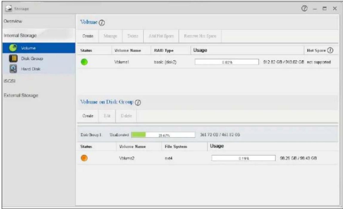 ZYXEL NAS520-8T - Expand Volumes or Disk Groups - 1