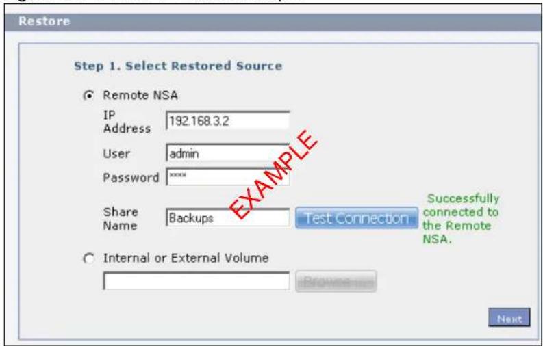 ZYXEL NAS520-8T - Restoring by Backup Files - 1
