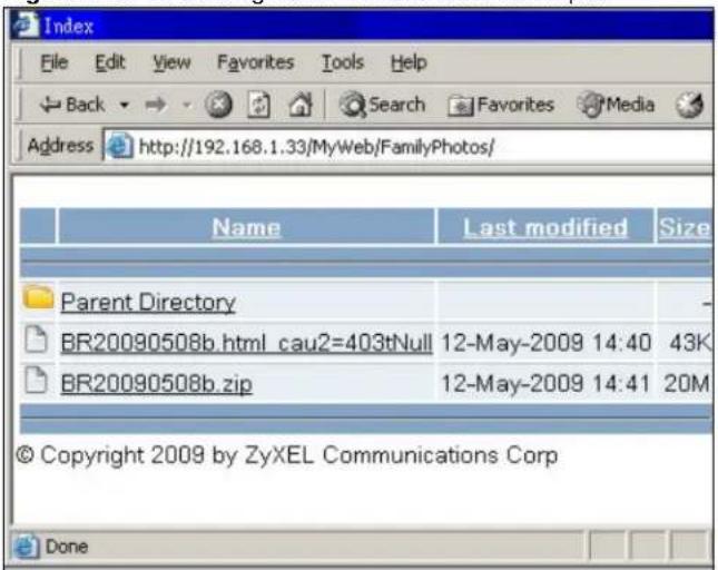 ZYXEL NAS520-8T - Web Publishing Example - 2