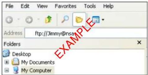 ZYXEL NAS520-8T - Accessing a Share Using FTP - 1