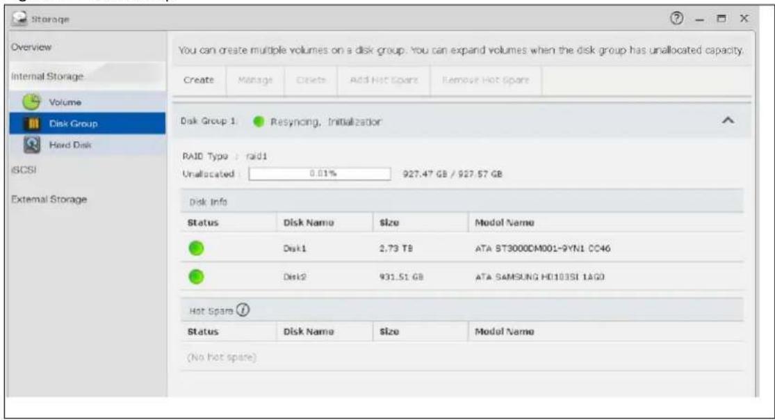ZYXEL NAS520-8T - Disk Group - 1