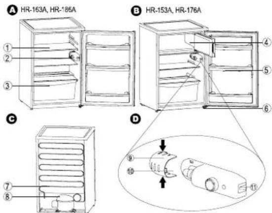 HAIER HRZ-388AAS - Illustration des pièces - 1