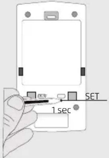 RESET 1 sec SET