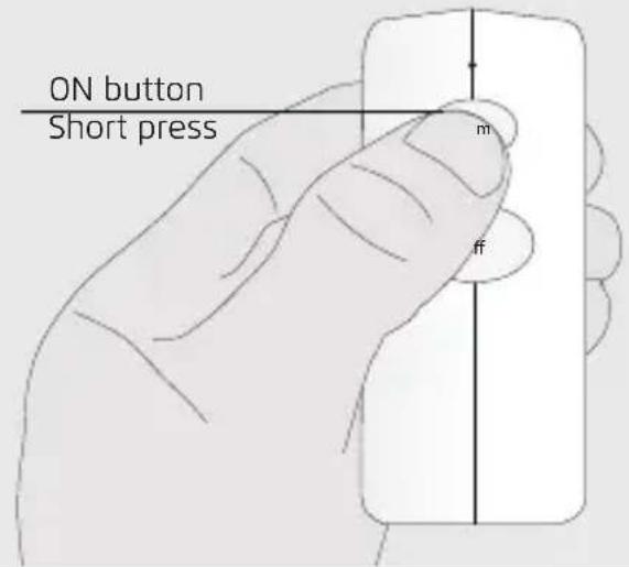 ON button Short press m ff