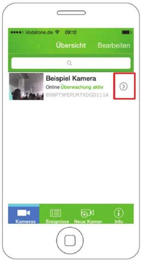 Vodafone.de 09:12 Übersicht Bearbeiten Beispiel Kamera Online Überwachung aktiv 89NPT9PEPLM7XDGD111A Kameras Ereignisse Neue Kamer Info