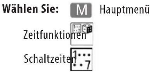 RADEMACHER DuoFern Manual Central Operating Unit 9493 - Name: Schaltzeiten - 1