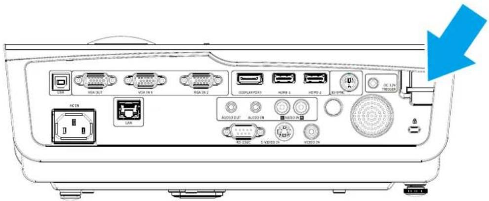 USB VISA OUT VISA IN 1 VISA IN 2 DISPLAY3 HDMI 1 HDMI 2 AC/DC DC LBN TRI0029 AC IN LED AUDIO OUT AUDIO IN AUDIO IN 50 MHz 5 VIDEIN VIDEO IN