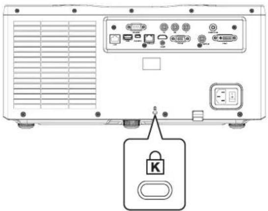 EIKI EK-611W - Kensington®-Schloss verwenden - 1