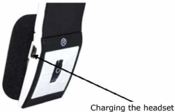 Charging the headset