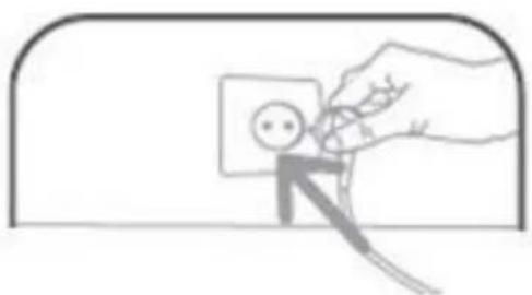 Simple line drawing of a hand holding a small stick with a smile inside, next to a square with a dot (no text or symbols)