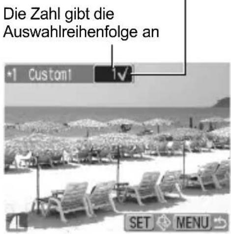 CANON Ixus 80IS - Wählen Sie die wiederzugebenden Bilder. - 1