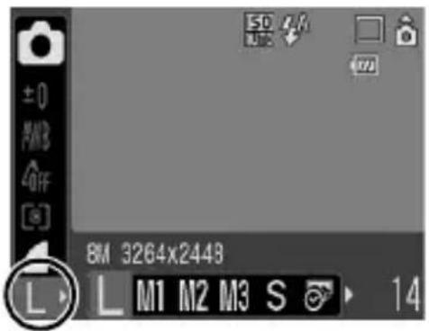 CANON Ixus 80IS - Wählen Sie eine Einstellung für die Aufnahmepixel. - 3
