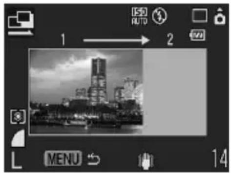 CANON Ixus 80IS - Nehmen Sie das erste Bild der Sequenz auf. - 1