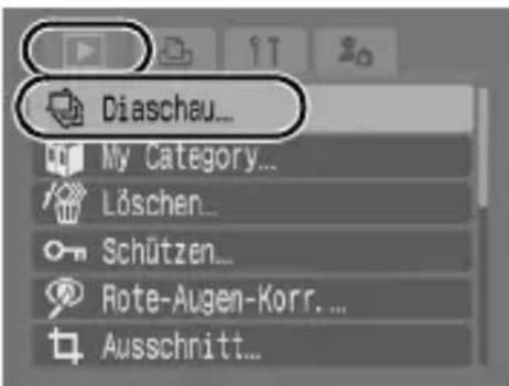 CANON Ixus 80IS - Wählen Sie die Option [Diaschau]. - 5